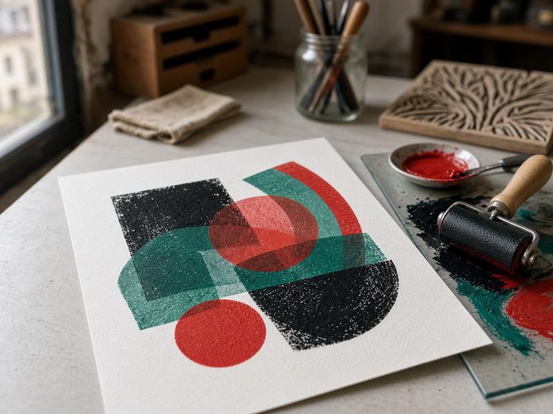 Relief inks at Meiopproro Print Studio