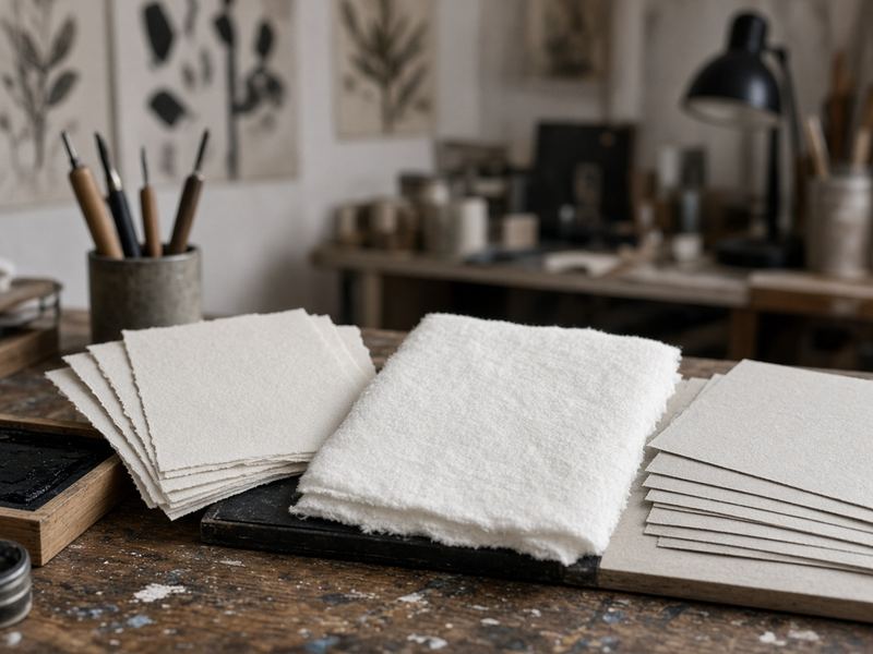Paper stock at Meiopproro Print Studio